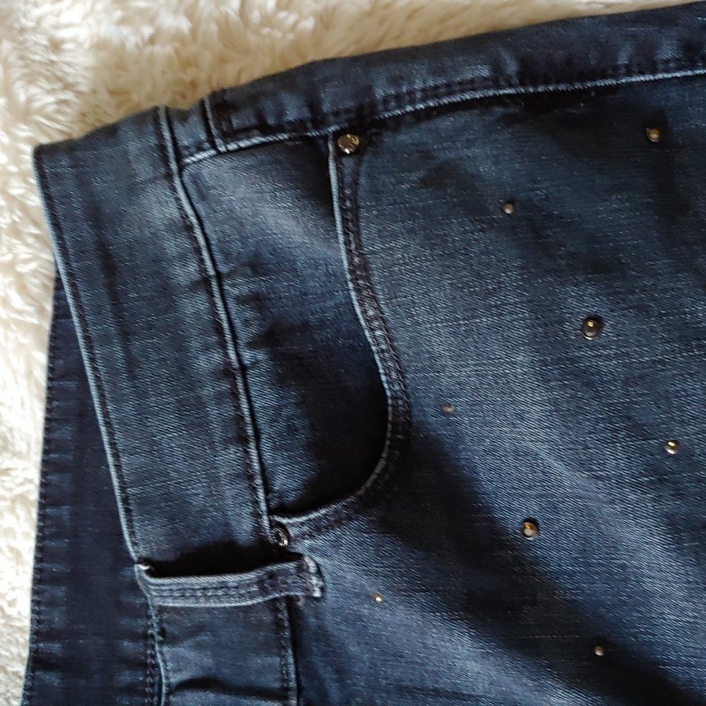 White House Black Market sparkly the skinny ankle jeans size 12 - Picture 7 of 15